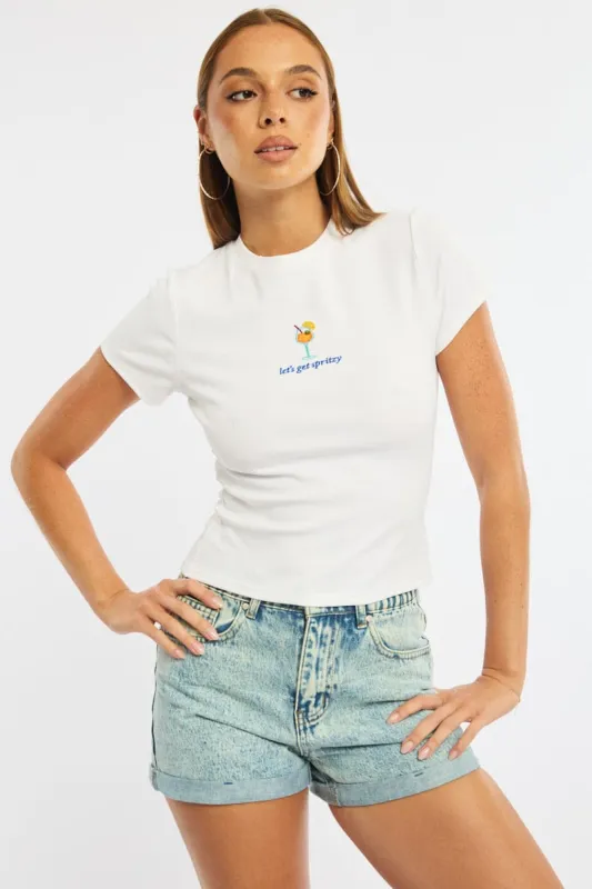 Denim Relaxed Shorts Mid Rise sold by Ally Fashion