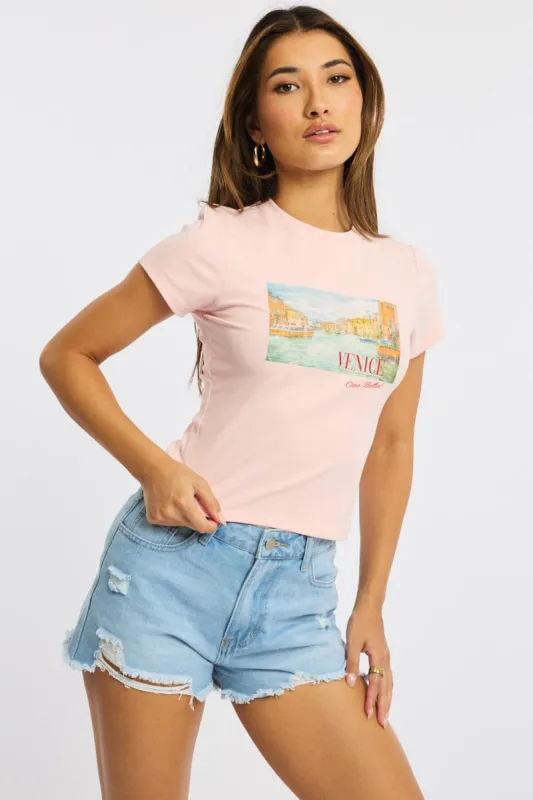 Denim Relaxed Shorts Mid Rise sold by Ally Fashion