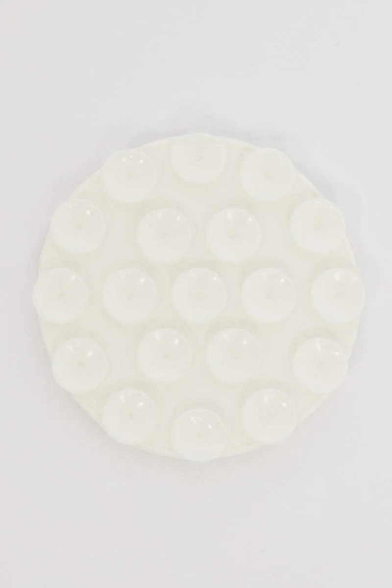 White Double Side Suction Phone Grip sold by Ally Fashion