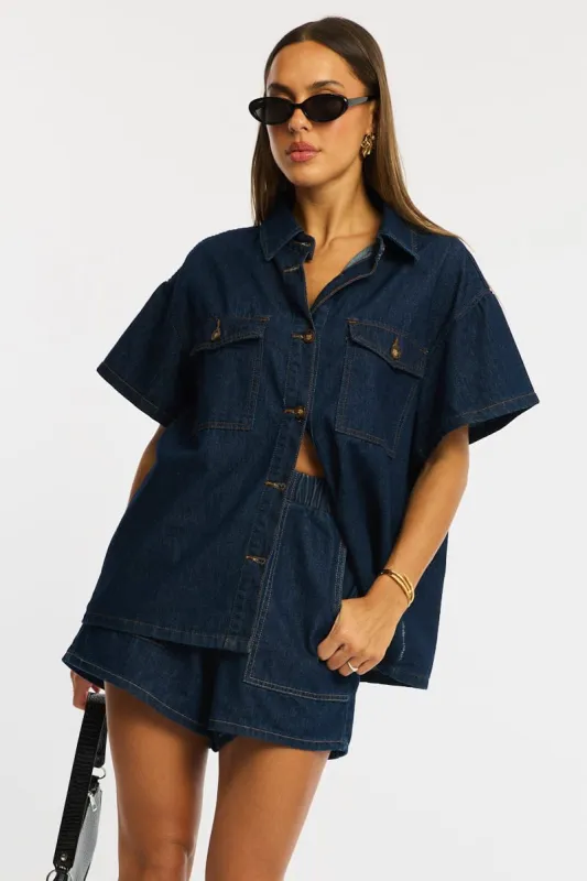 Denim Jacket Short Sleeve sold by Ally Fashion