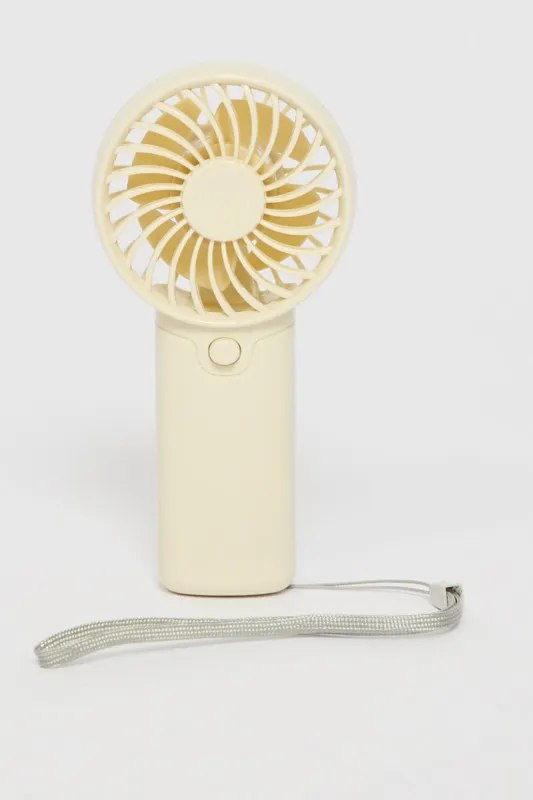 White Mini Fan sold by Ally Fashion
