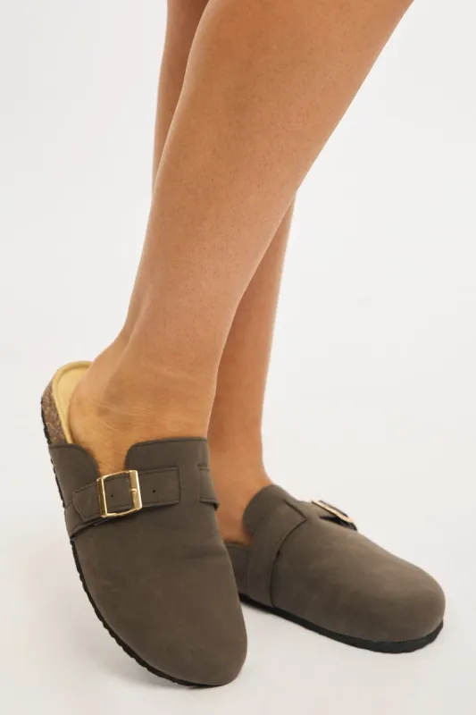 Brown Mule Clogs sold by Ally Fashion