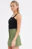 Green Mini Skirt High Rise Pocket Detail Faux Leather sold by Ally Fashion