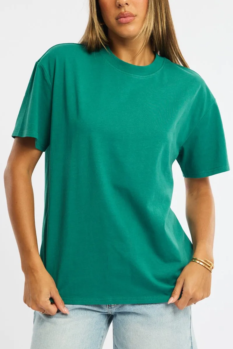Green Oversized Tee Short Sleeve sold by Ally Fashion product image thumbnail 5