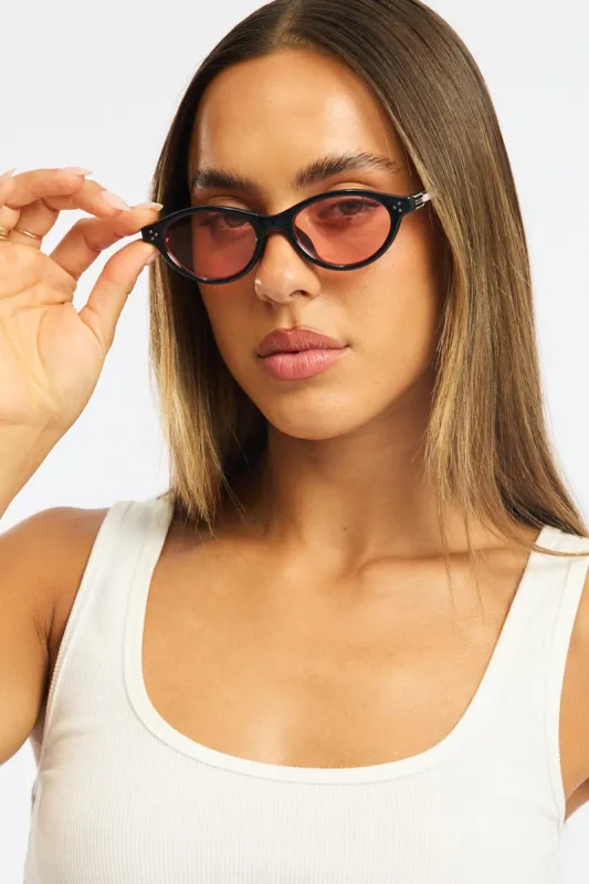 Black Oval Sunglasses sold by Ally Fashion