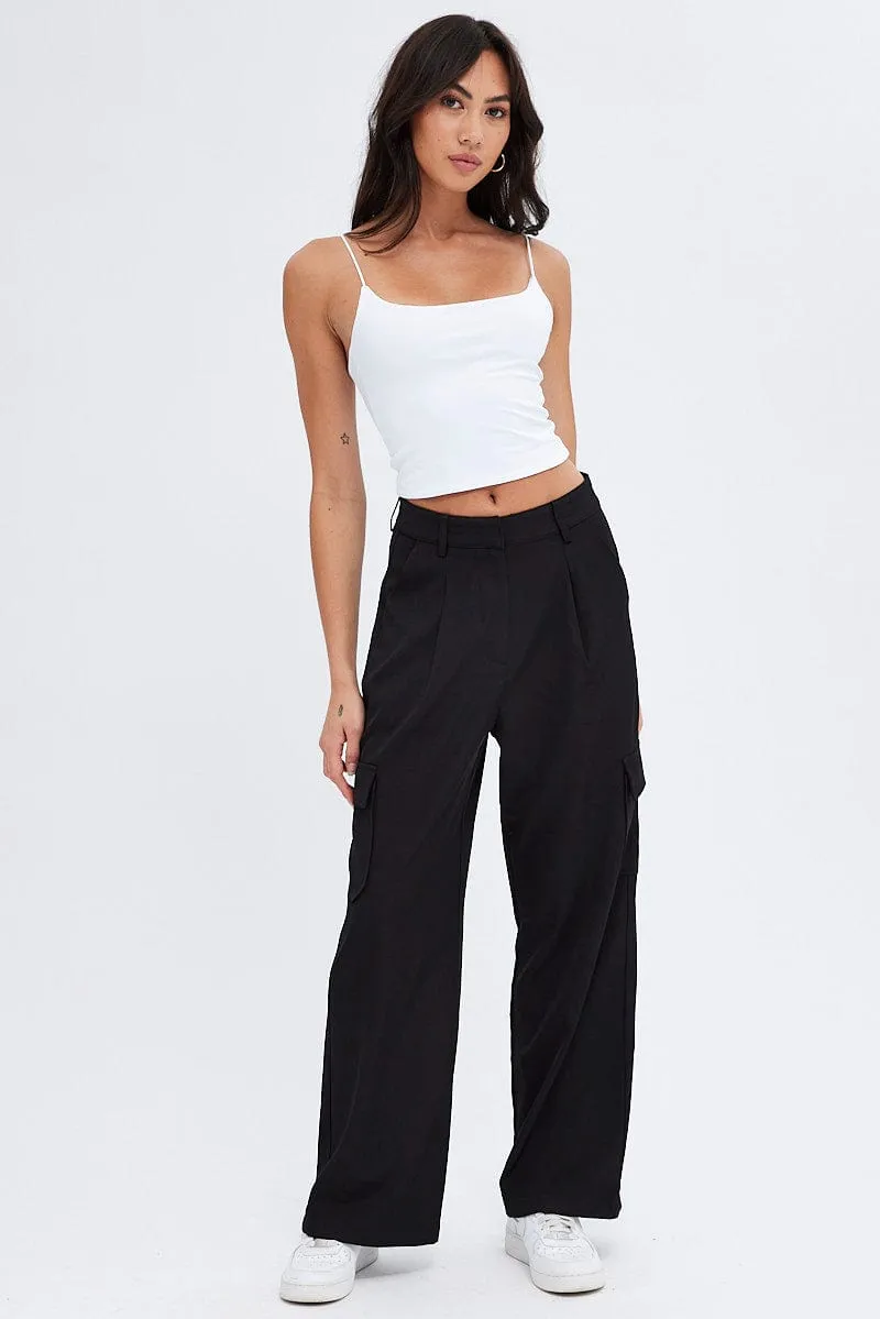 White Crop Singlet Top sold by Ally Fashion product image thumbnail 2