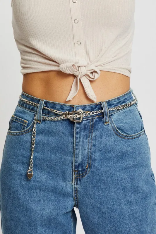 Metallic Chain Belt sold by Ally Fashion