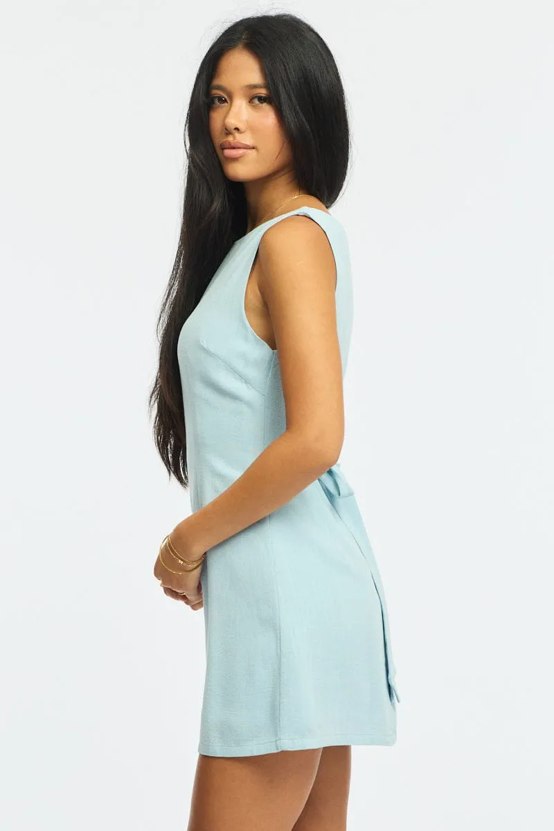 Blue Bodycon Dress Mini sold by Ally Fashion product image thumbnail 3