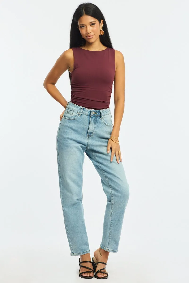 Red Supersoft Tank Sleeveless sold by Ally Fashion product image thumbnail 2