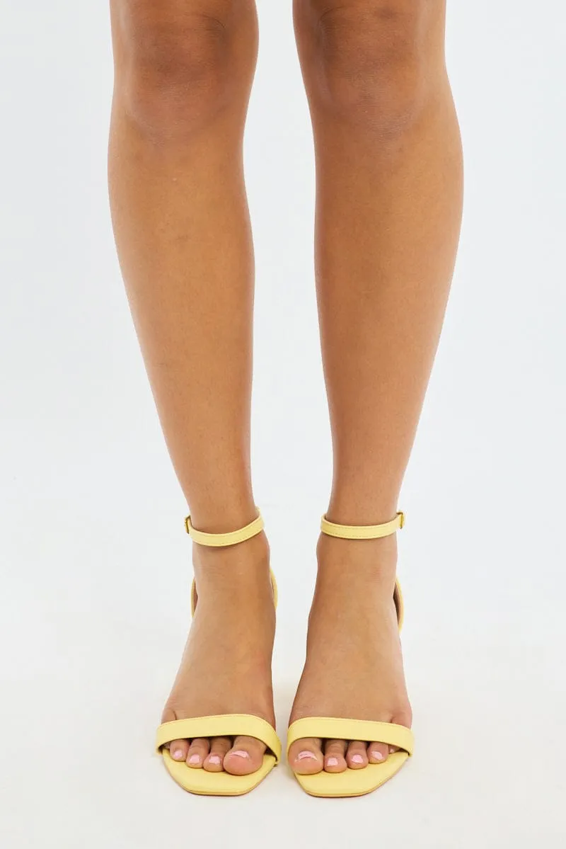 Yellow Heeled Sandals sold by Ally Fashion product image thumbnail 2