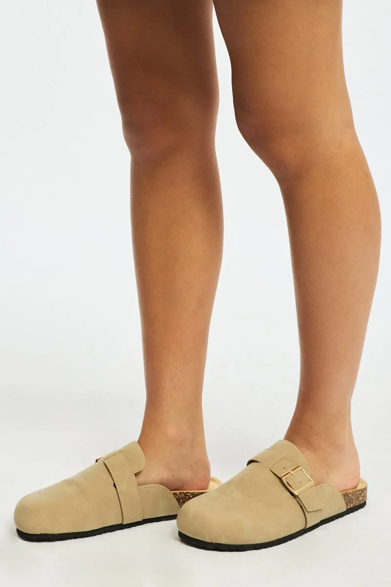 Beige Mule Clogs sold by Ally Fashion