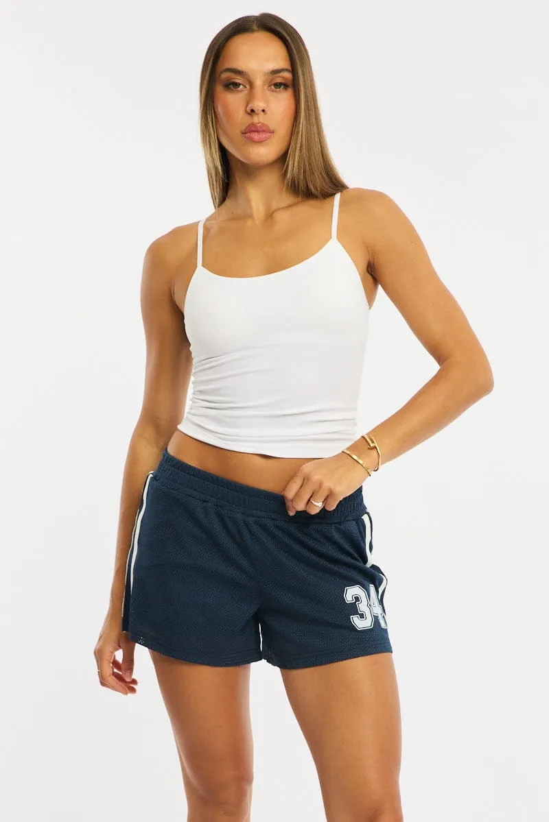 Blue Track Shorts Mesh sold by Ally Fashion