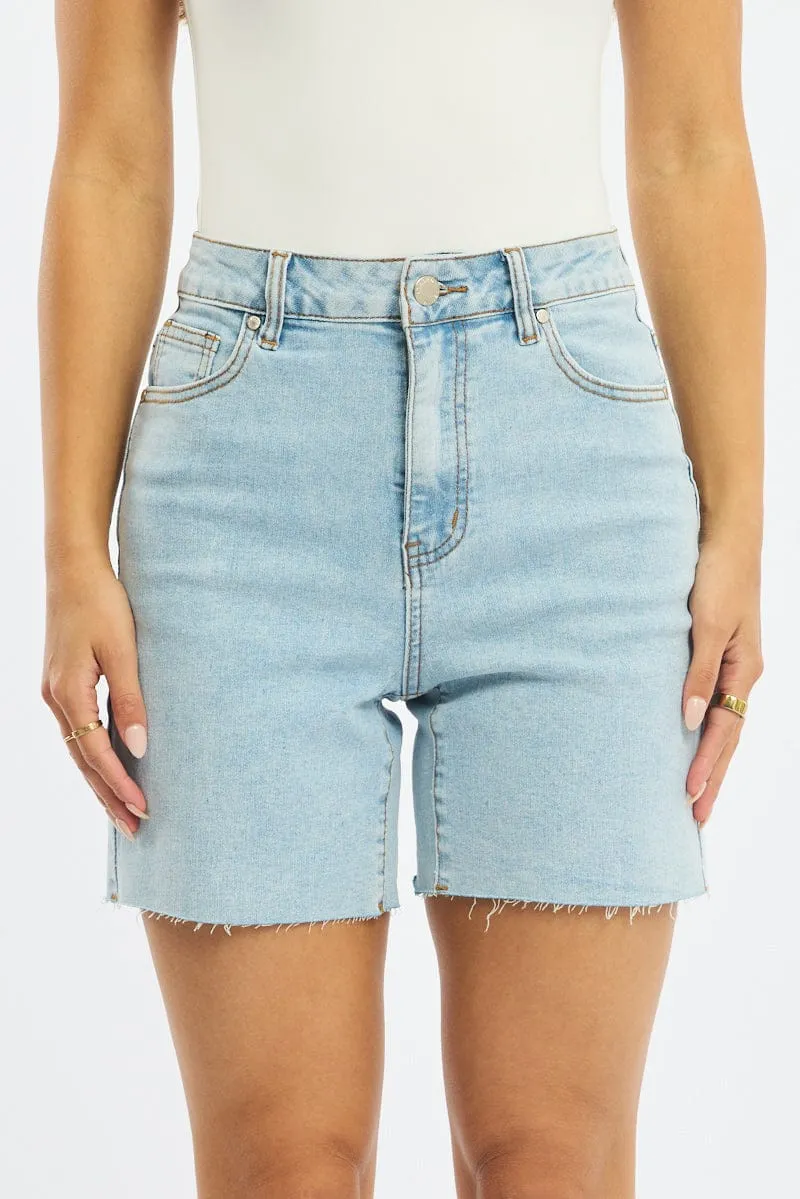Denim Burmuda Shorts Mid Rise sold by Ally Fashion product image thumbnail 2