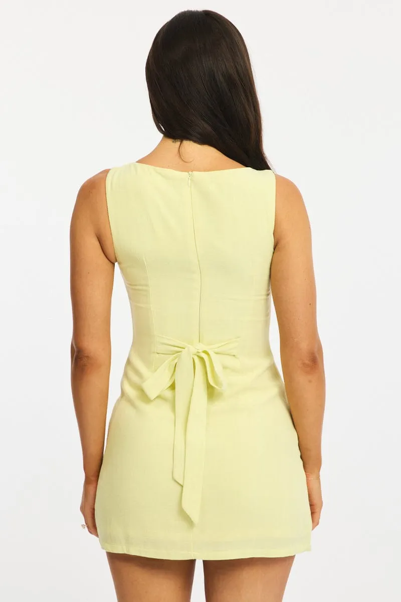 Yellow Bodycon Dress Mini sold by Ally Fashion product image thumbnail 4