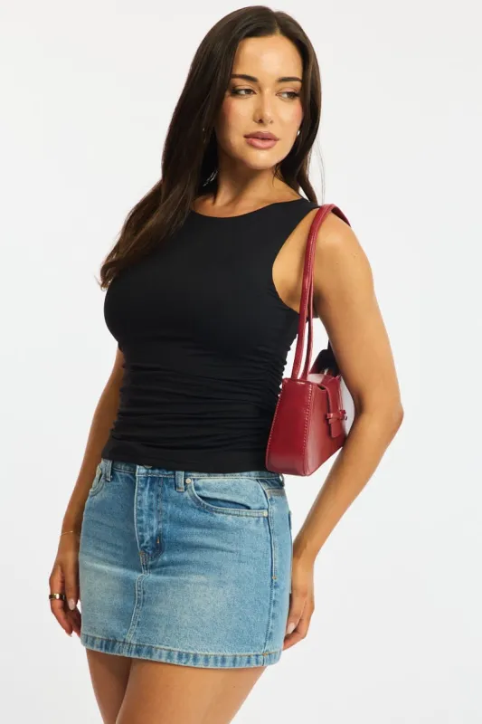 Black Supersoft Tank Sleeveless sold by Ally Fashion