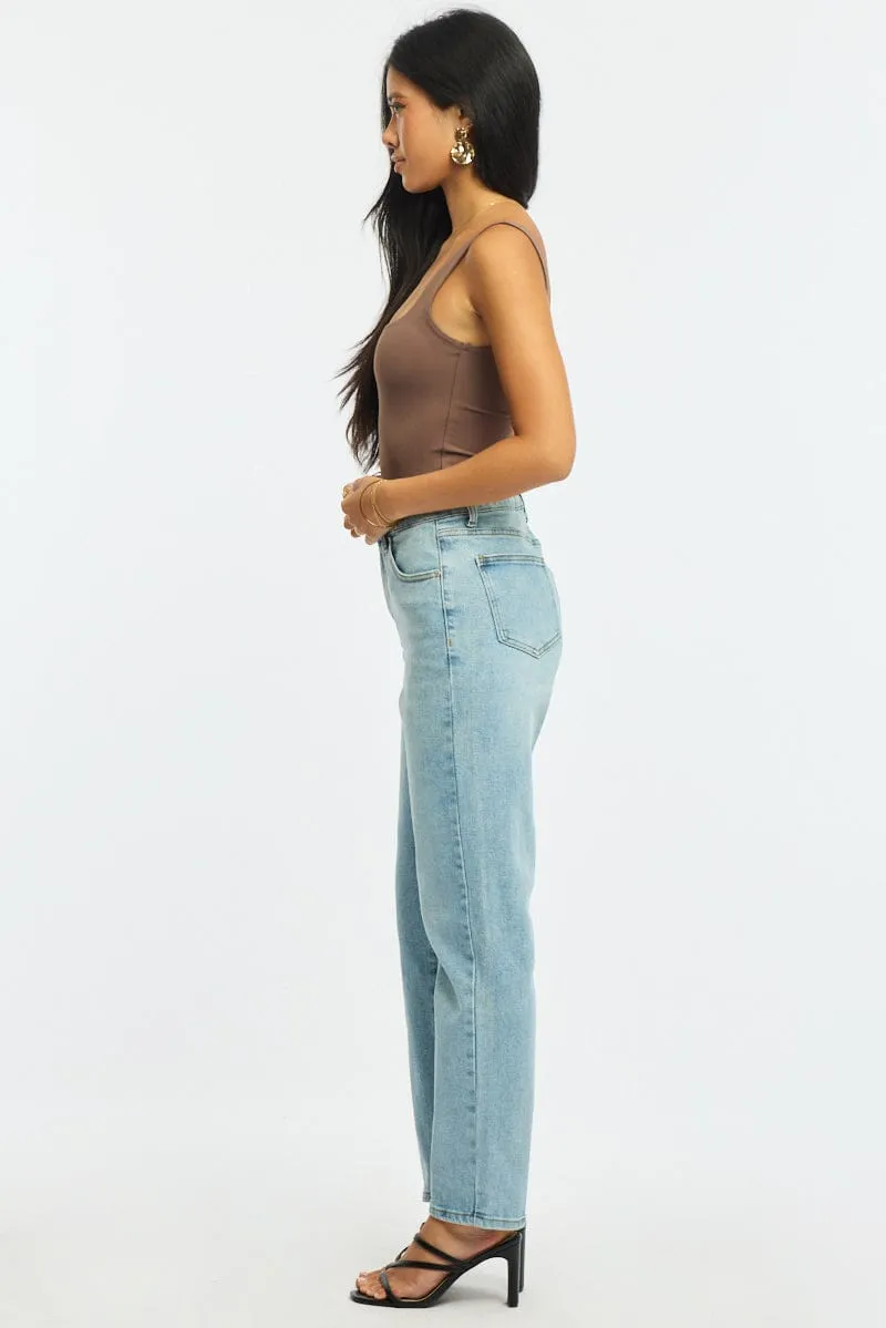 Denim Skinny Jeans Mid Rise sold by Ally Fashion product image thumbnail 4