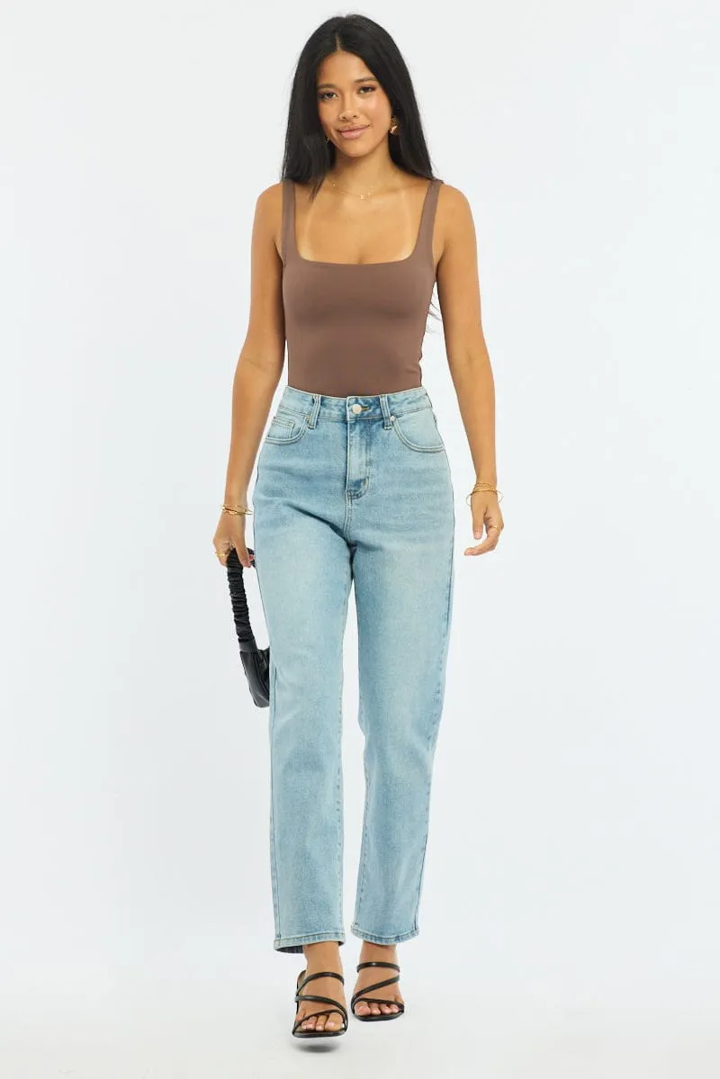 Denim Skinny Jeans Mid Rise sold by Ally Fashion product image thumbnail 3