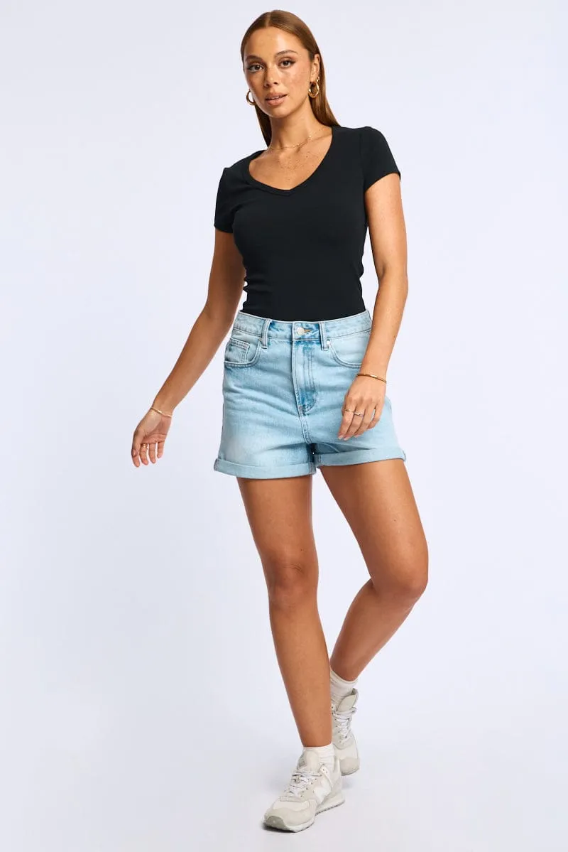 Denim Relaxed Denim Short sold by Ally Fashion