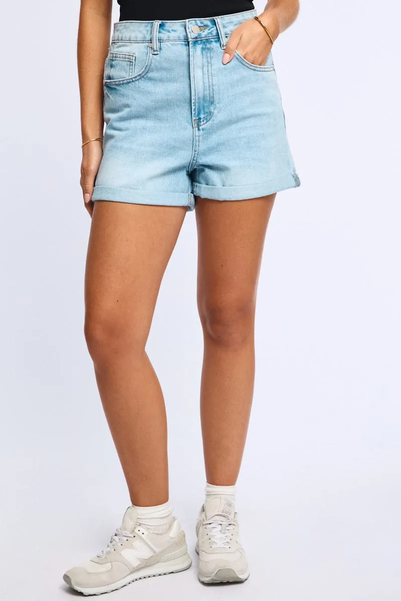 Denim Relaxed Denim Short sold by Ally Fashion product image thumbnail 2