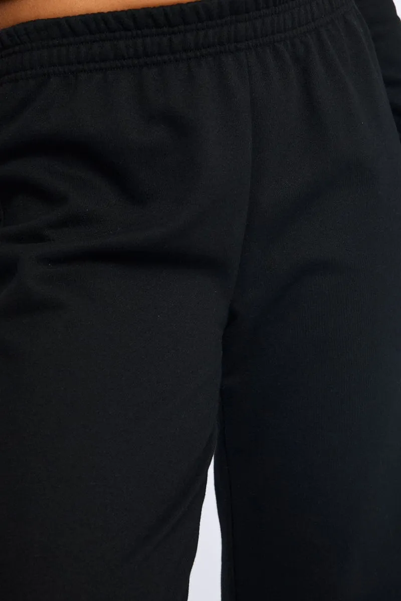 Black Track Pants Wide Leg sold by Ally Fashion product image thumbnail 5