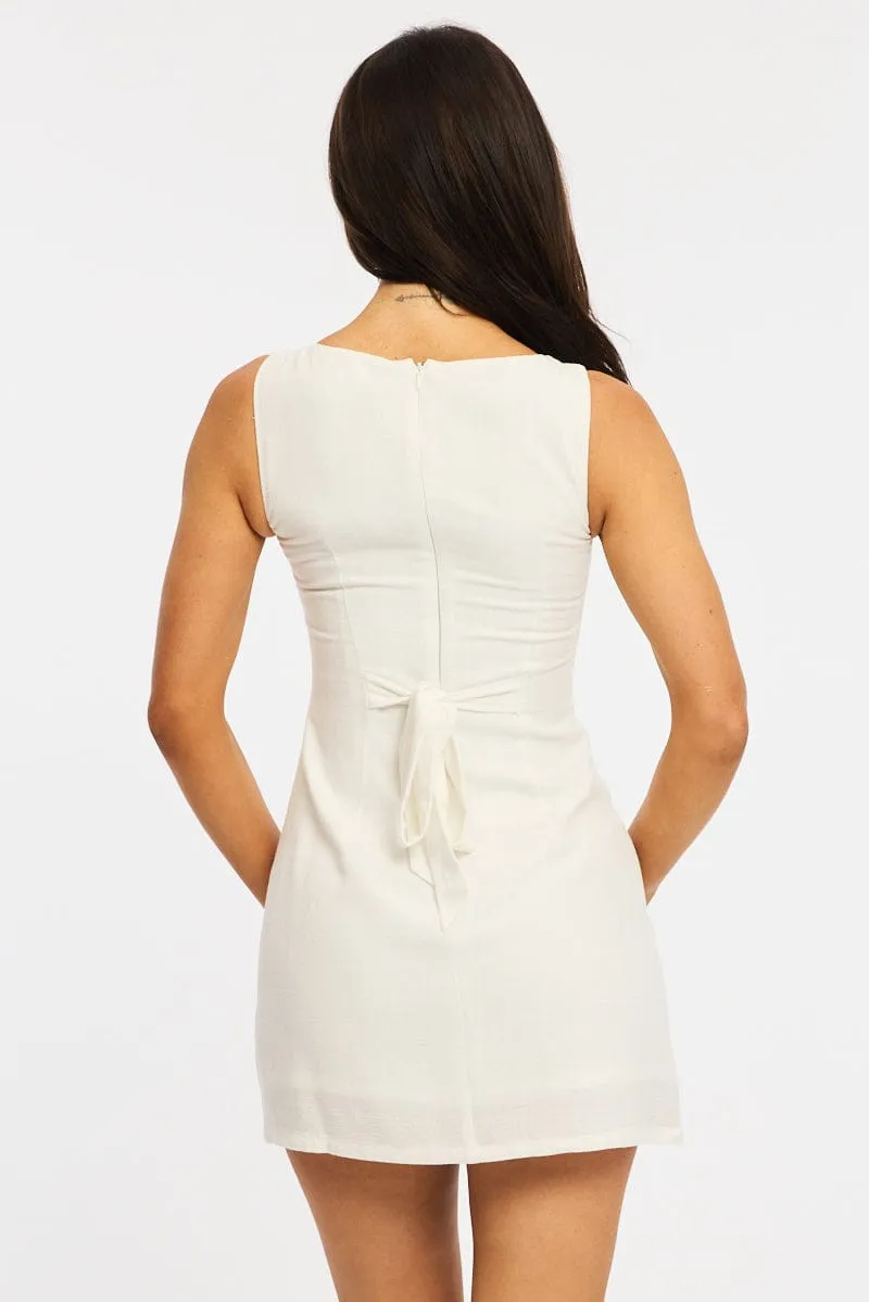 White Bodycon Dress Mini sold by Ally Fashion product image thumbnail 4