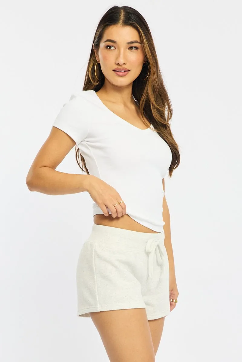 Grey Track Short sold by Ally Fashion product image thumbnail 4