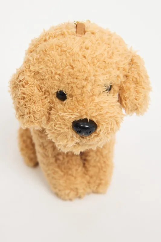 Beige Teddy Dog Keyring Bag Charm sold by Ally Fashion