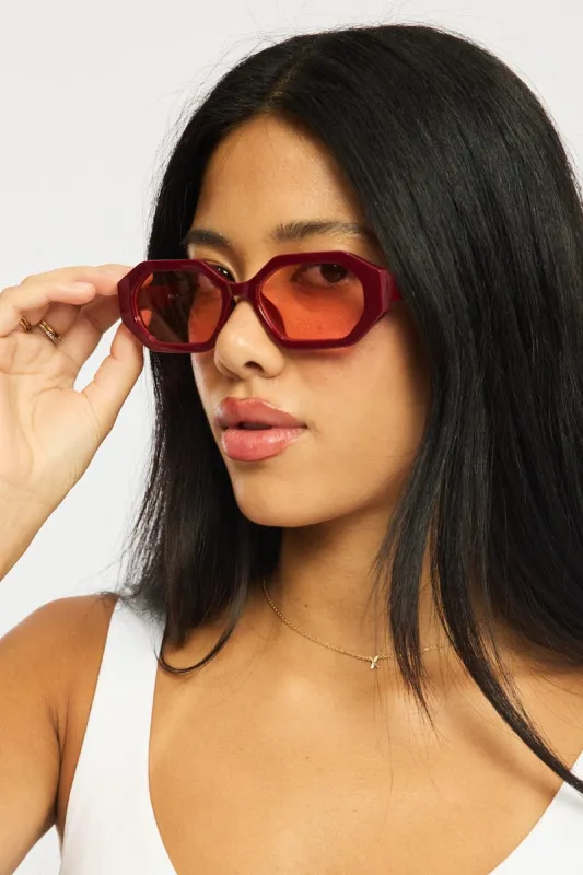 Red Animal Print Fashion Sunglasses sold by Ally Fashion