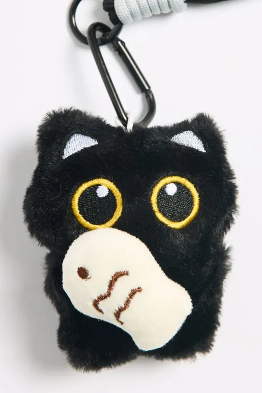 Black Cat Keyring Bag Charm sold by Ally Fashion