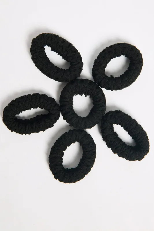 Black 6 Pack Hair Ties sold by Ally Fashion