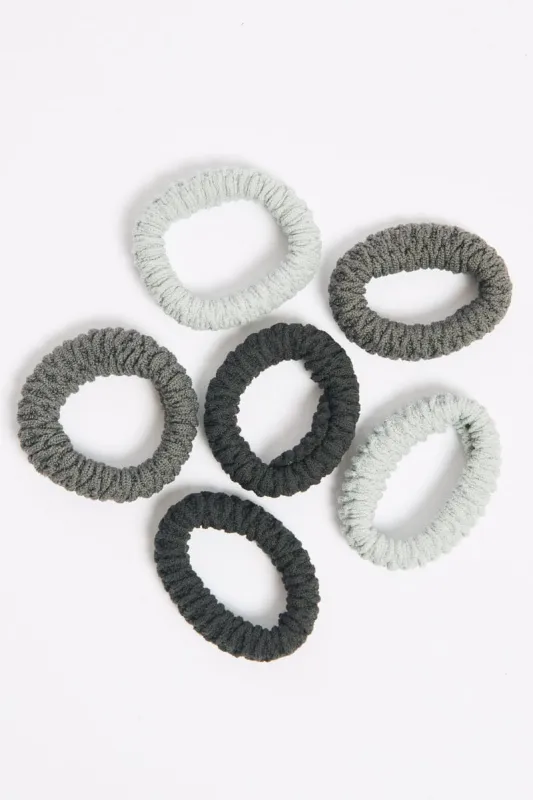 Grey 6 Pack Hair Ties sold by Ally Fashion