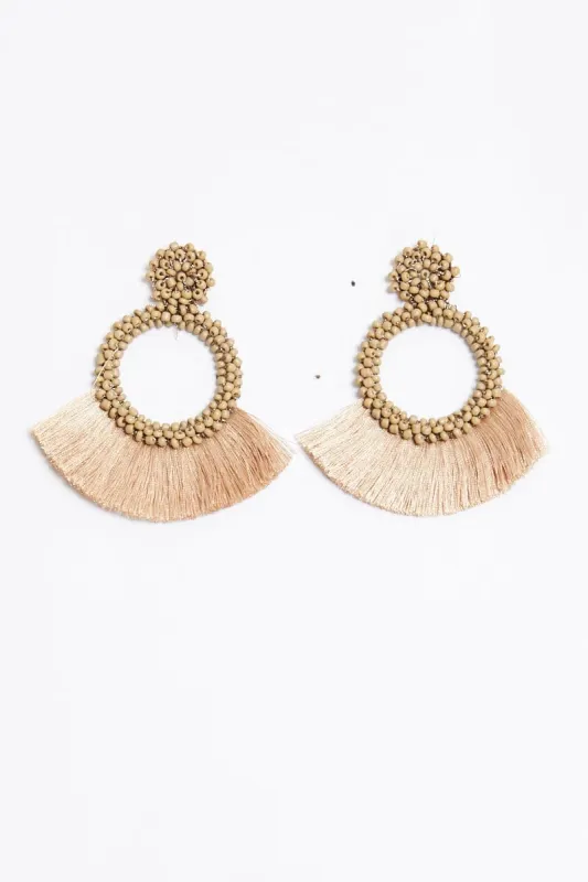 Brown Fringe Earrings sold by Ally Fashion