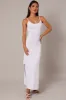 White Knit Dress Sleeveless Maxi sold by Ally Fashion