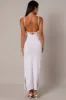 White Knit Dress Sleeveless Maxi sold by Ally Fashion
