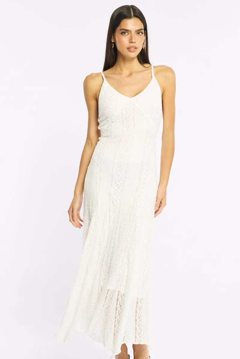 White Midi Dress Lace sold by Ally Fashion product image thumbnail 2