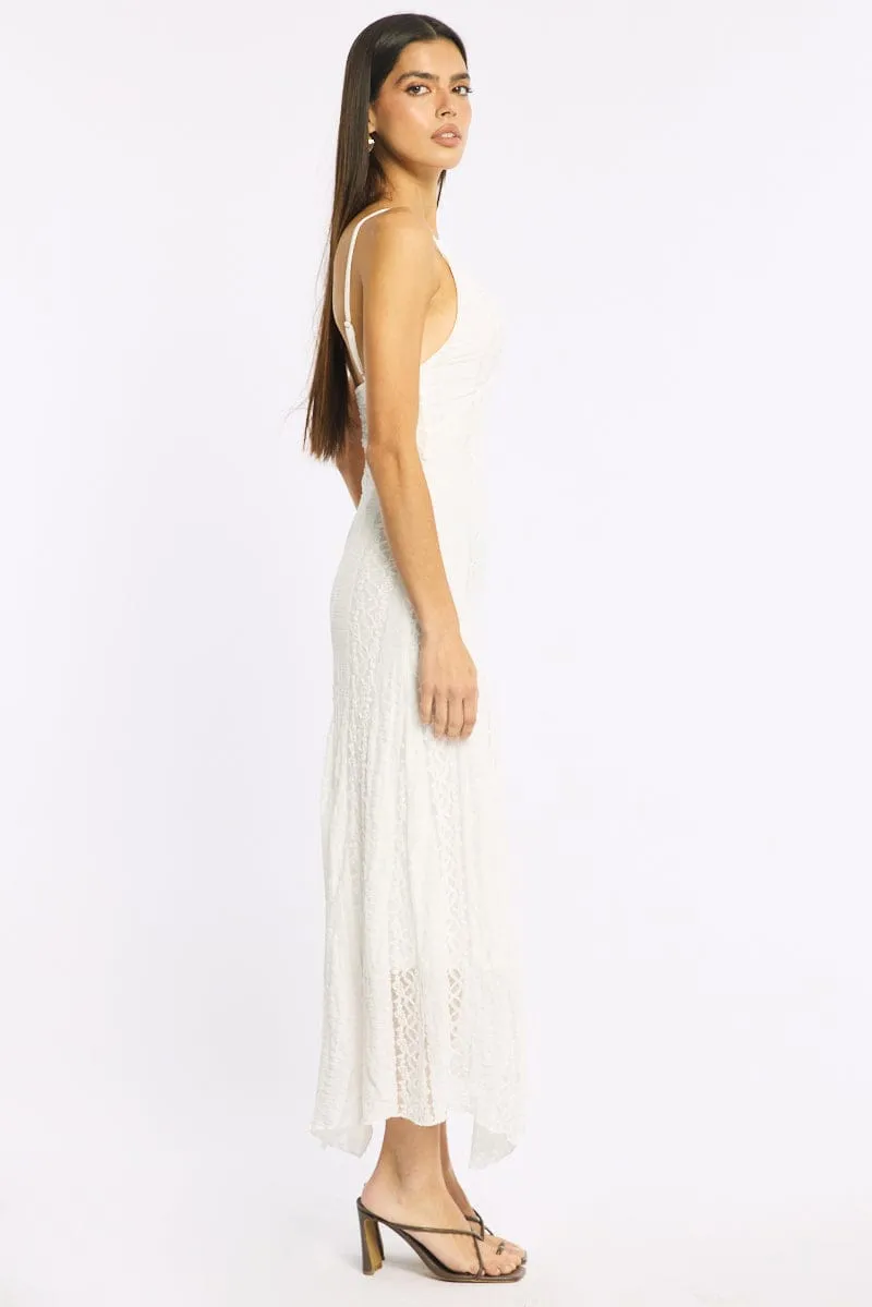 White Midi Dress Lace sold by Ally Fashion product image thumbnail 3