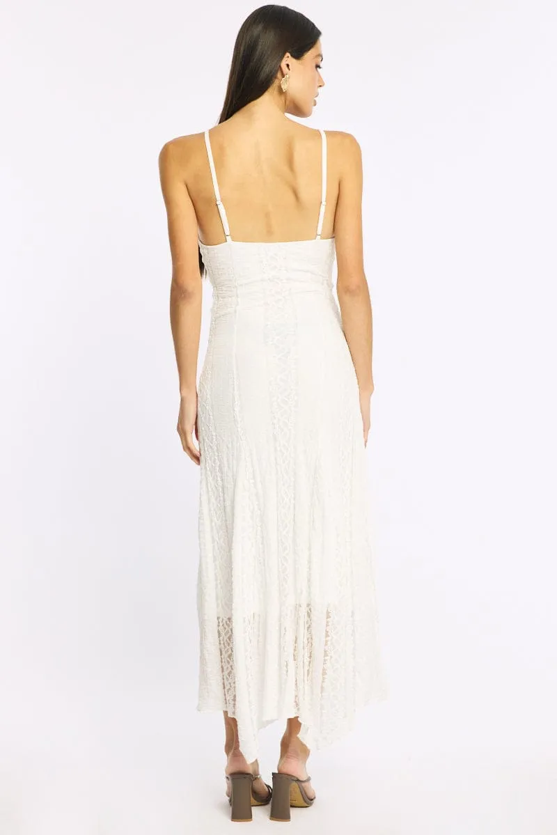 White Midi Dress Lace sold by Ally Fashion product image thumbnail 4