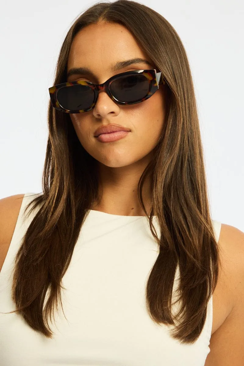 Brown Animal Print Fashion Sunglasses sold by Ally Fashion