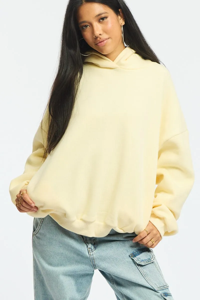 Yellow Graphic Hoodie Sweater Long Sleeve sold by Ally Fashion product image thumbnail 5