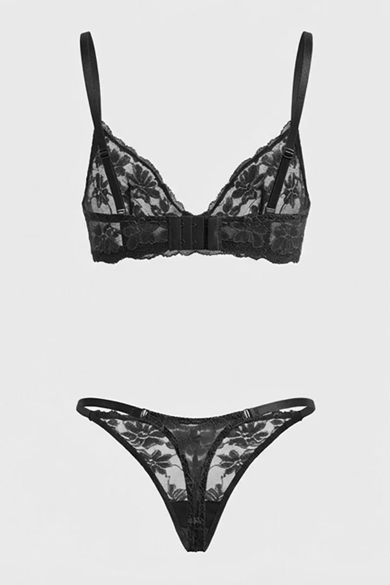 Black Lace Lingerie Set sold by Ally Fashion product image thumbnail 2