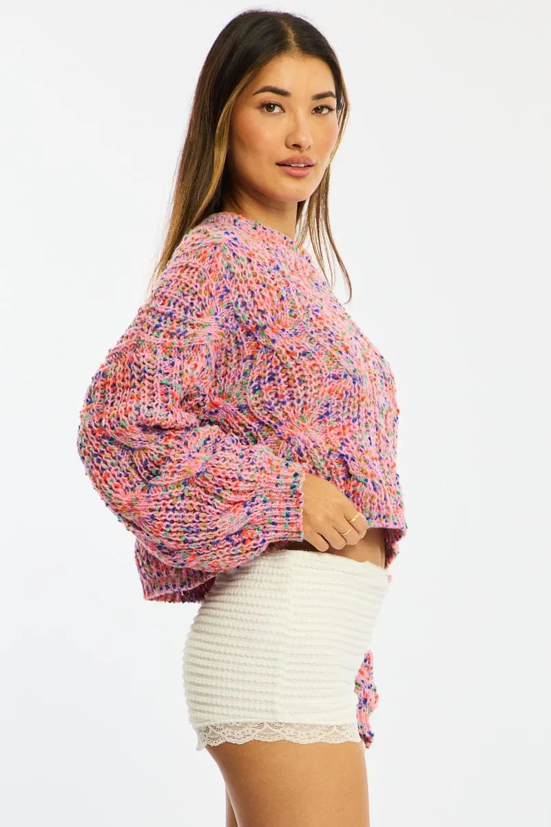 Multi Cropped Cable Knit sold by Ally Fashion product image thumbnail 4