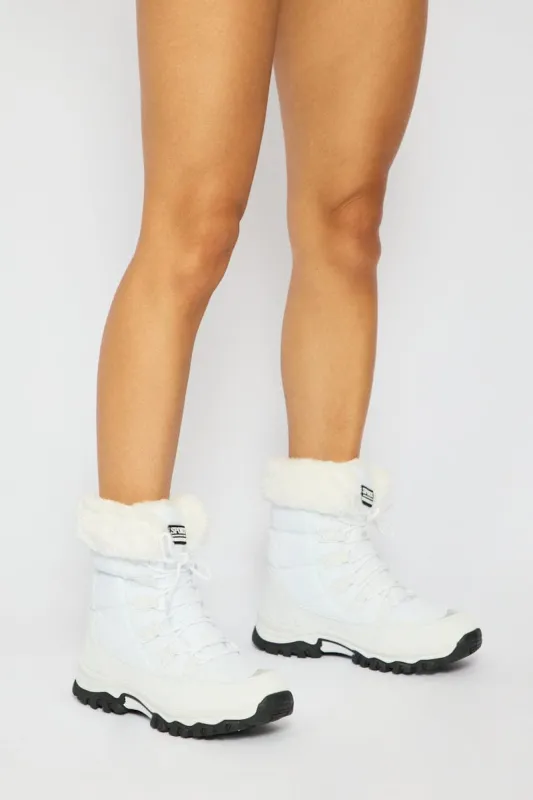 White Snow Boots made by Ally Fashion