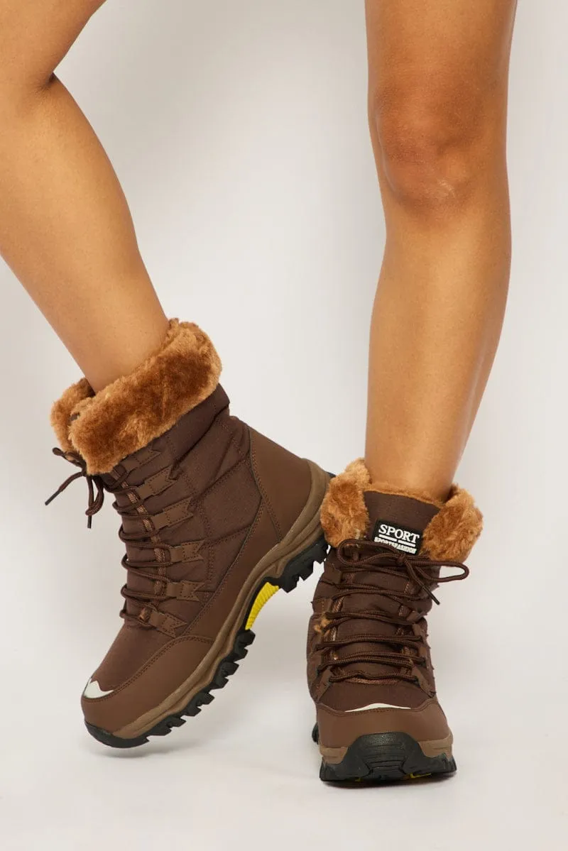 Brown Snow Boots sold by Ally Fashion product image thumbnail 3