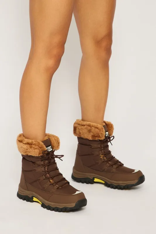 Brown Snow Boots sold by Ally Fashion