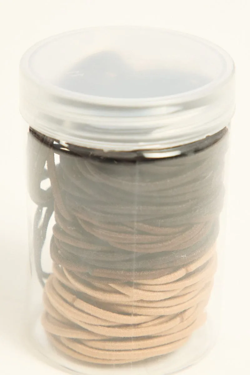 Multi 100 Pack Hair Ties sold by Ally Fashion product image thumbnail 3