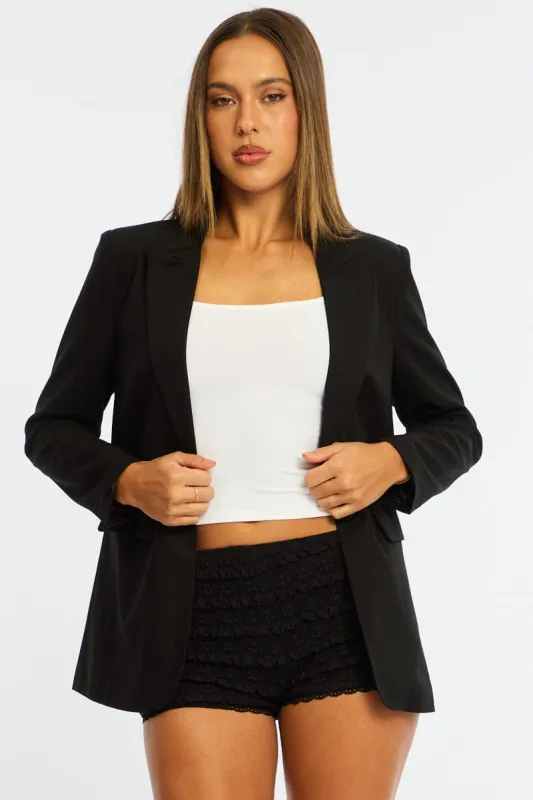 Black Oversized Blazer made by Ally Fashion