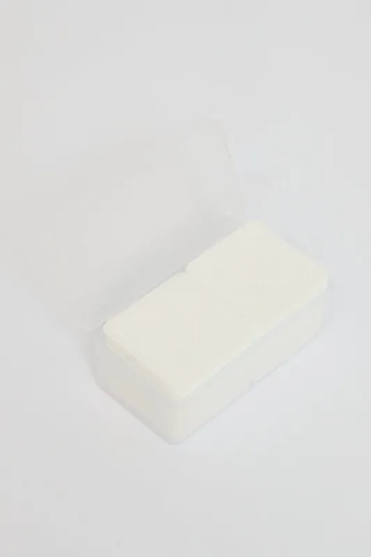 White 200 Pcs Nail Wipes Nail Polish Remover Pads made by Ally Fashion