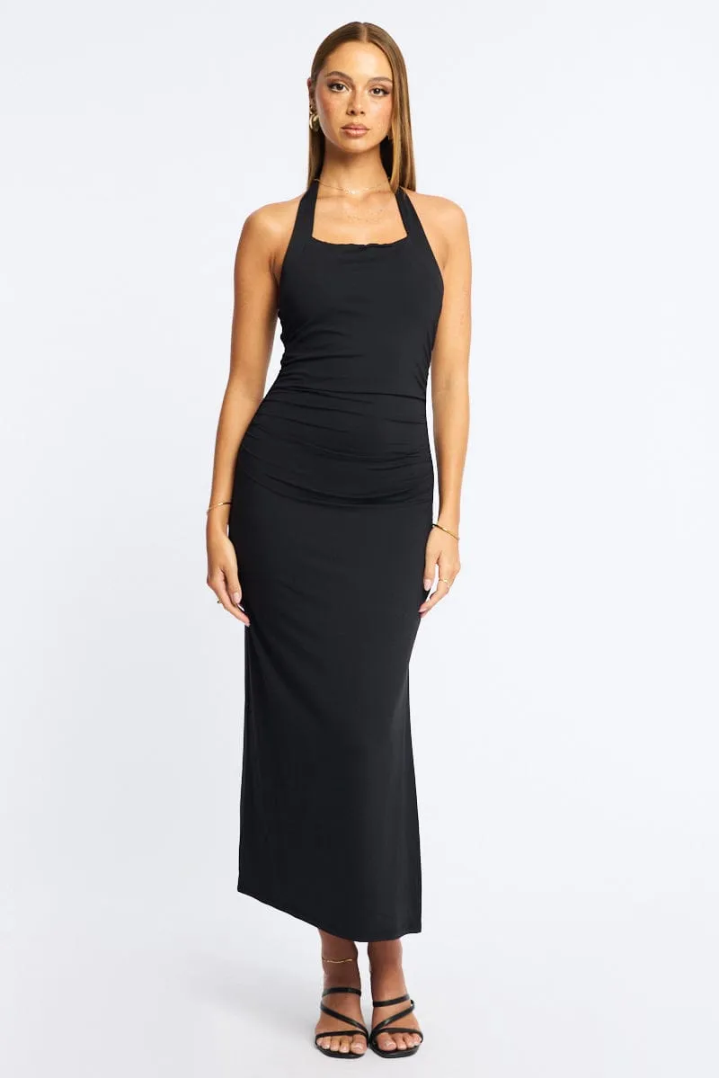Black Bodycon Dress Halter Neck sold by Ally Fashion