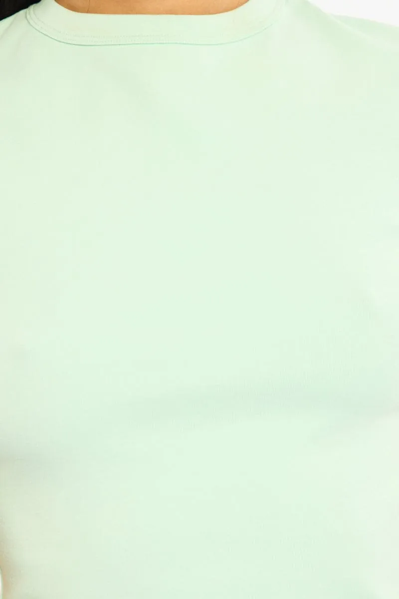 Green T-shirt Short Sleeve Crew Neck sold by Ally Fashion product image thumbnail 5