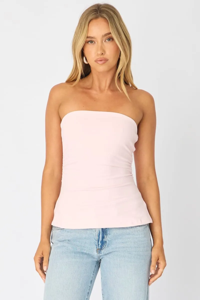 Pink Bandeau Top Side Split sold by Ally Fashion product image thumbnail 3